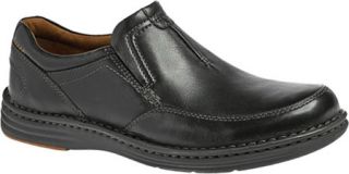 Mens Dunham REVchase   Black Full Grain Leather Slip on Shoes