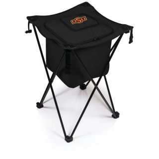 Picnic Time Oklahoma State University Cowboys Sidekick Portable Cooler (BlackMaterials Polyester; PVC liner and drainage spout; steel frameDimensions Opened 18.5 inches Long x 18.5 inches Wide x 27.8 inches HighDimensions Closed 8 inches Long x 8 inche