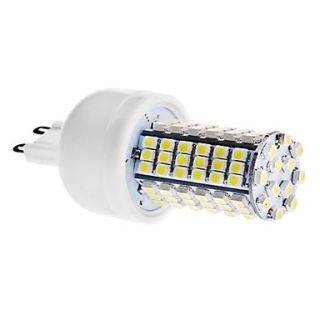 G9 5W 102x3528 SMD 400 420LM 6000 6500K Natural White Light LED Corn Bulb (AC 110 130/AC 220 240 V)