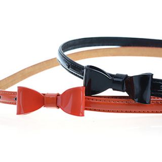 Womens Basic Candy COLor Bow Belt(Fit Waist81 91CM)