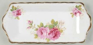 Royal Albert American Beauty (White Background) Tray for Creamer & Open Sugar, F