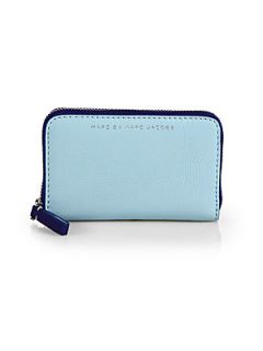 Marc by Marc Jacobs Sophisticato Bicolor Leather Zip Card Case   Ice
