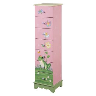 Teamson Design Magic Garden 7 Drawer Tall Cabinet Multicolor   W 8987A