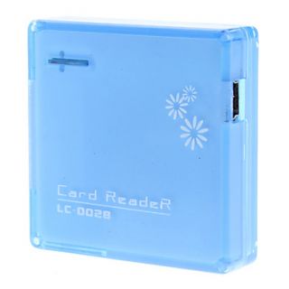 All in 1 Hi speed USB 2.0 Card Reader for MS/M2/SD/MMC/XD/TF/Mini SD Card