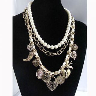 Womens Vintage Pearl Necklace