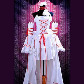 Cosplay Costume Inspired by Pandora Hearts White Rabbit Alice White Dress