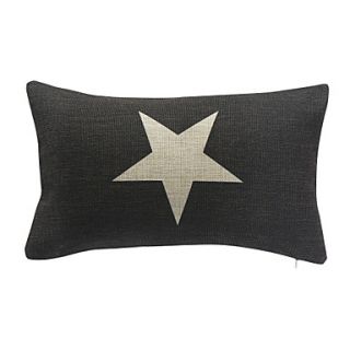 Country Star Cotton/Linen Decorative Pillow Cover