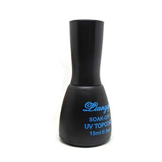 UV Top Coat Gel Nail Polish (15ml,1 Bottle)
