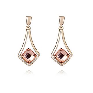 Gorgeous Irregular 18K Gold Plated Crystal Earring(More Colors)