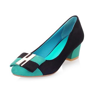 Suede Low Heel Closed Toe With Bowknot Party / Evening Shoes (More Colors)