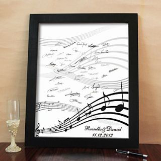 Personalized Signature Canvas Frame   Happy Melody (Includes Frame)
