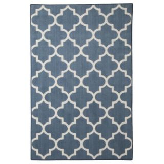 Maples Fretwork Accent Rug   Blue (26x4)