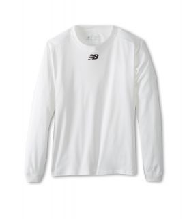 New Balance Team L/S Top Mens Long Sleeve Pullover (White)