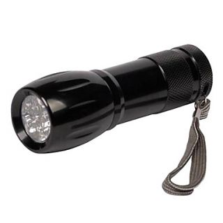 Black Portable 9 LED Waterproof High Power Flashlight S17100039