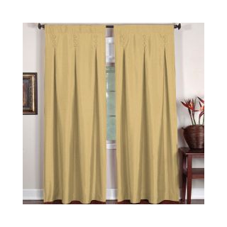 Elrene Imperial Back Tab Curtain Panel, Gold