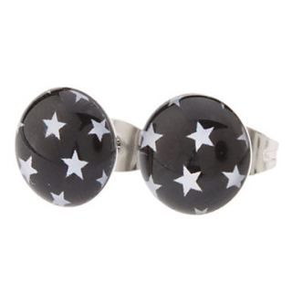 10 mm The Stars Symbol Stainless Steel Stud Earrings