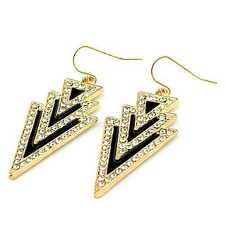 Punk Style Three Triangle Zircon Fluorescence Earrings(Assorted Colors)