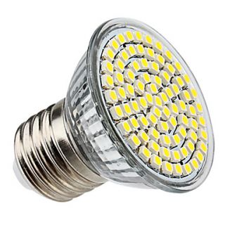 E27 3.5W 80x5050SMD 300LM 6000 6500K Natural White Light LED Spot Bulb (220 240)