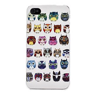 Owls Pattern Hard Case for iPhone 4 and 4S