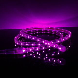 Waterproof 3.5W/M 3528 SMD Purple Light LED Strip Lamp (220V, Length Selectable)