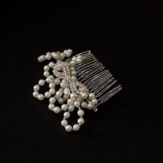 Stylish Alloy With Pearl Womens Hair Combs