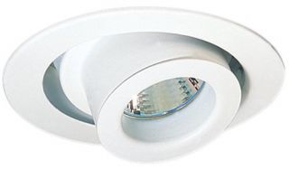 Elco Lighting EL1425W Recessed Lighting Trim, 4 Low Voltage Adjustable Spot Trim White