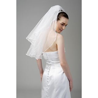 2 Layer Beautiful Elbow Wedding Veil