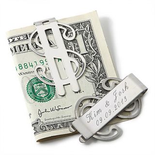 Personalized Money Clip – Dollar Sign