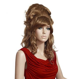 Capless High Quality Synthetic Long Wavy Brown Wigs