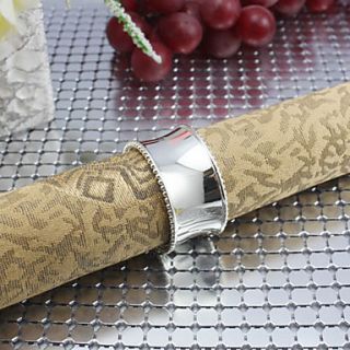 Set of 6 Pieces Round Solid Alloy Napkin Rings