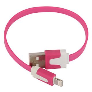 8 Pin Colorful Charge and Data Flat Cable for iPhone 5,iPod (22cm Length)
