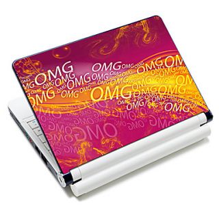 OMG Letters Pattern Laptop Protective Skin Sticker For 10/15 Laptop 18635(15 suitable for below 15)