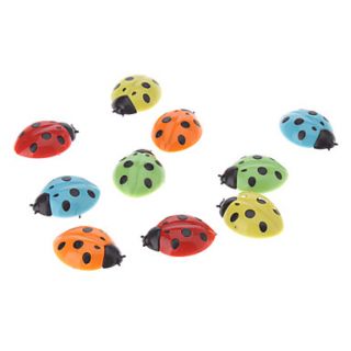 Colorful Ladybug Style Magnets (10 Pack)
