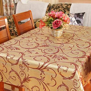Traditional Jacquard Polyester Floral Table Cloths