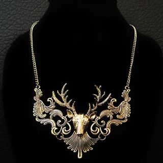Womens Vintage Fairy Tale Deer Necklace