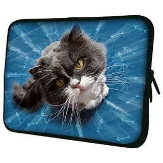 Lovely CatPattern Nylon Material Waterproof Sleeve Case for 11/13/15 LaptopTablet