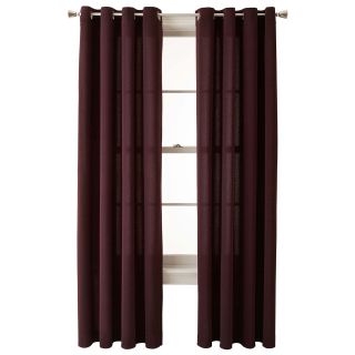 Studio Arista Grommet Top Curtain Panel, Exotic Plum