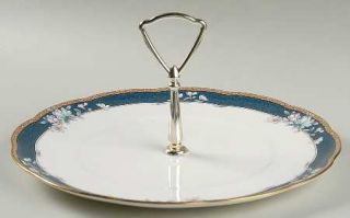 Noritake Sandhurst Round Serving Plate with Handle (Dinner Plate), Fine China Di