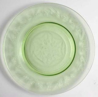 Hazel Atlas Cloverleaf Green Plate Luncheon   Green,Depression Glass,Clover