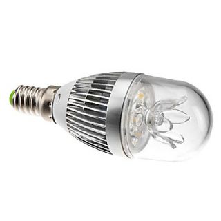 Dimmable E14 3W 270LM 3000 3500K Warm White Light LED Ball Bulb (220V)
