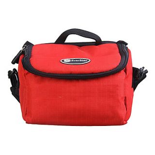 Ripstop Polyester Padded Soft Protective Carrying Bag Case for Digital Camera Large Size   Red