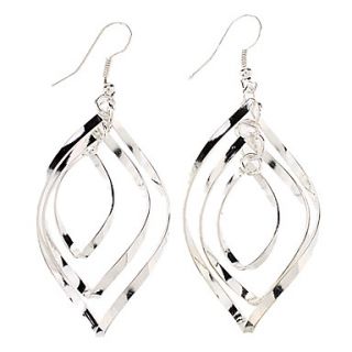 Fashionable Multilayer Button shaped Sterling Silver Earring