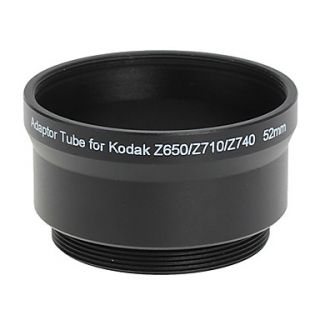 52mm Lens and Filter Adaptor Tube for Kodak Z650/Z740 BLACK