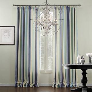 (One Pair) Stripe Contemporary Room Darkening Curtain