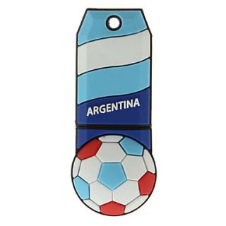 Argentina Ball Shaped Plastic USB Stick 16G