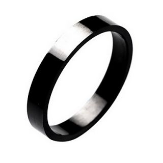 Titanium Steel Black Ring