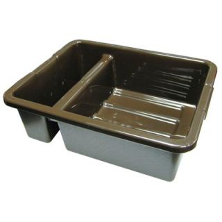 Rubbermaid 3350 Divided Bus/Utility Box, Brown