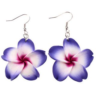 Large Polymer Clay Flower Earrings