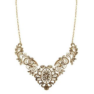 Hollow Out Carved Designs Alloy Necklace