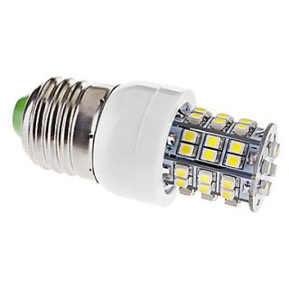 E27 3W 48x3528SMD 140 170LM 6000 6500K Natural White Light LED Corn Bulb (110V)